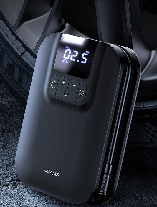usams mini car air pump