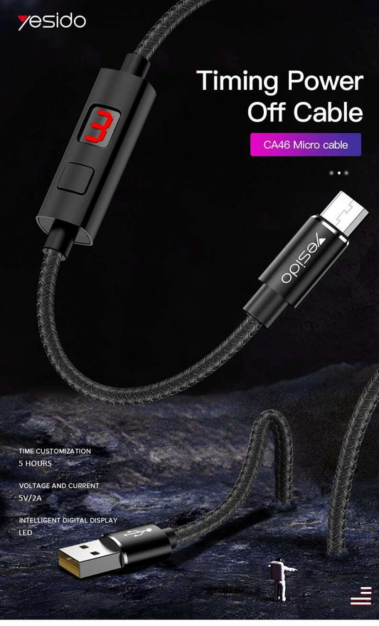 Yesido timer cable iphone