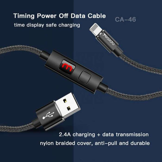 Yesido timer cable iphone