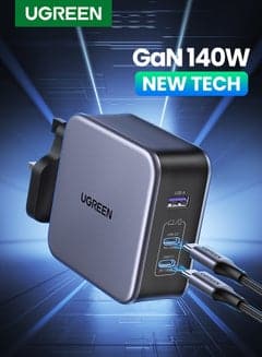 Ugreen Nexode 140w 3 port wall charger with cable type c to type c 100watt