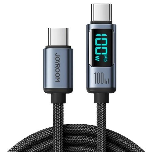 كابل غرفة الألعاب من النوع C إلى النوع C مع شاشة عرض LED S-CL100A16