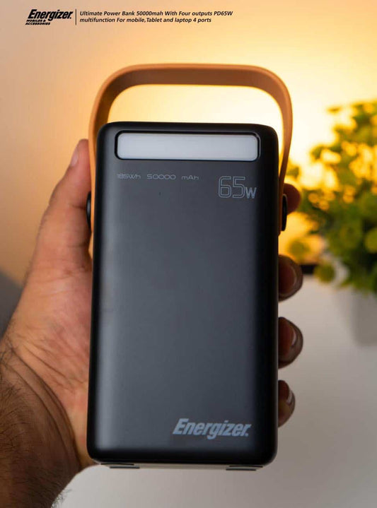 Energizer ultimate Power Bank 50000mah With Four outputs PD65W