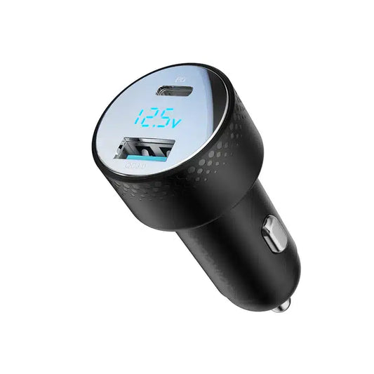 JR-CCD01 53W Dual-Port Digital Display Car Charger