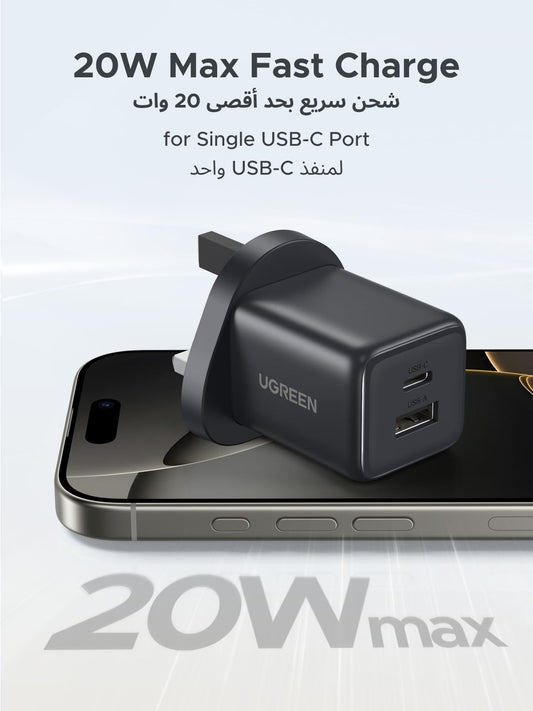 UGREEN 20W USB-C Charger side view