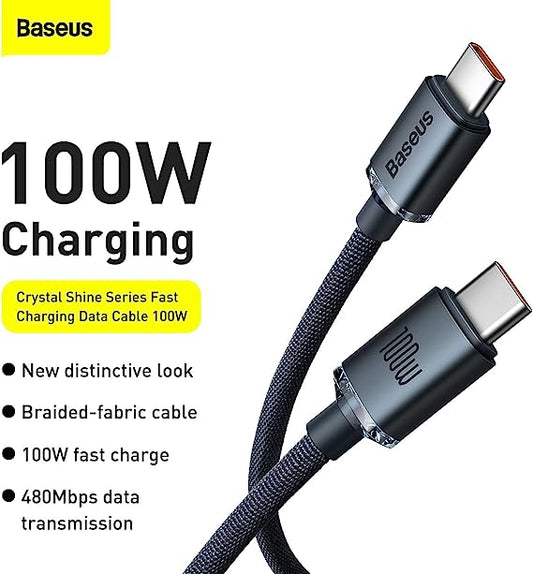 Baseus Fast Charging Data Cable Type-C to Type-C 100W 2m