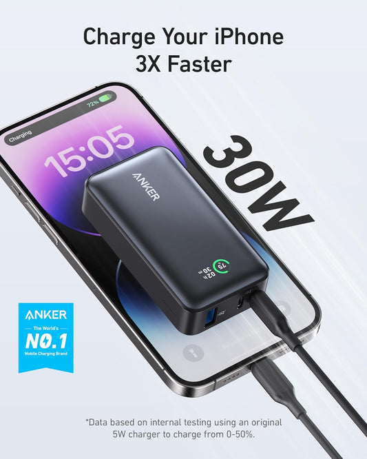Anker Power Bank 533 PowerCore 30W PD 10000mAh Portable Charger