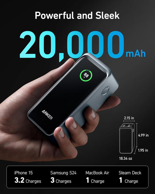 Anker Prime Power Bank, 20,000 mAh External Battery with 200 W