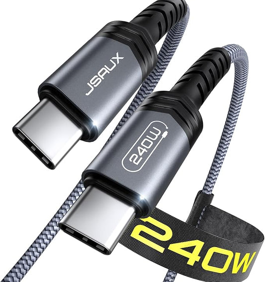 JSAUX 240W USB C to USB C Cable 10FT