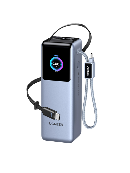UGREEN Nexode Power Bank 25000mAh 200W Retractable Cable