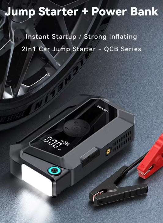 USAMS ZB287 2in1 Car Jump Starter with Air Compressor Inflator
