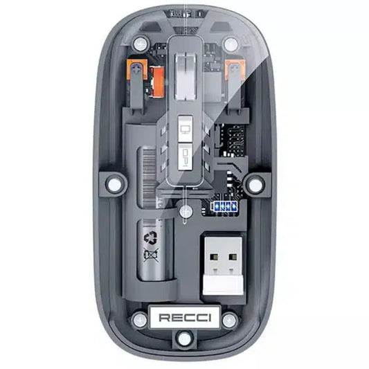 recci mouse Multimode Wireless Transparent Design