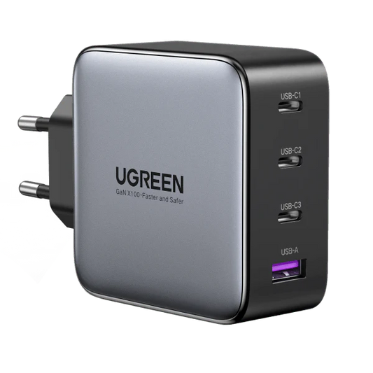 Ugreen Nexode 100W USB C GaN Charger-4 Port with cable c to c 100w