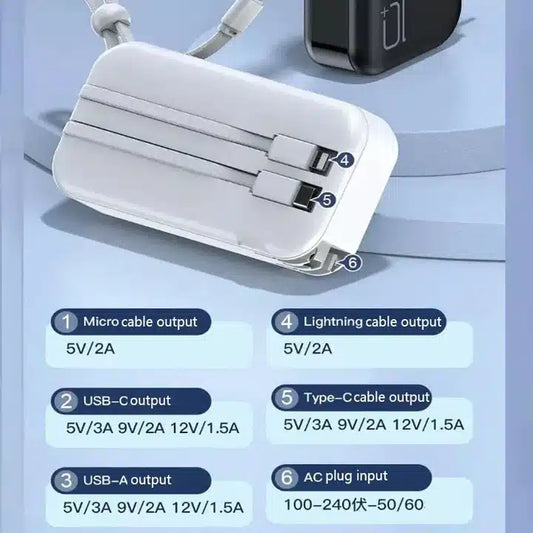 Awei 2 in 1 Power bank and charger 22.5 w