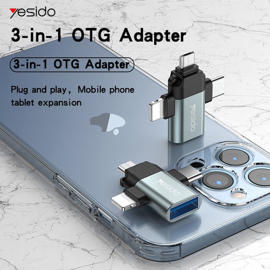 YESIDO 3-in-1 OTG USB