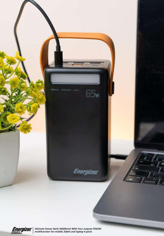 Energizer ultimate Power Bank 50000mah With Four outputs PD65W