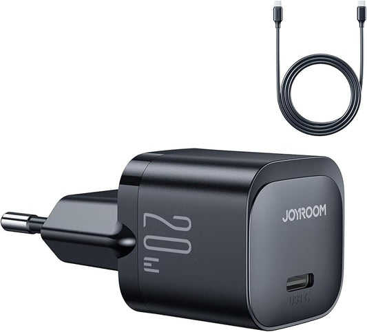 Joyroom JR-TCF02 PD 20W Mini Fast Charger with C to C Cable