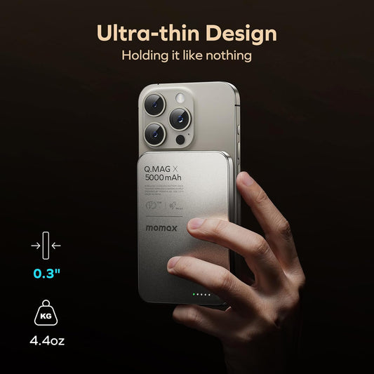 Q.Mag X Magnetic Wireless Power Bank 5000mAh