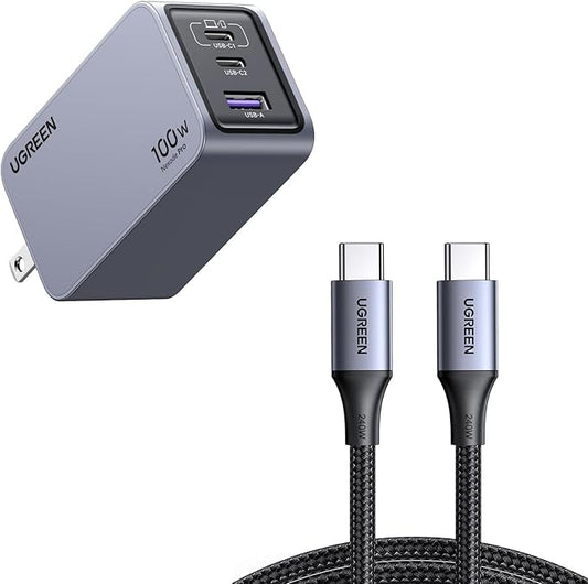 Ugreen Nexode pro 100w with cable C to C included