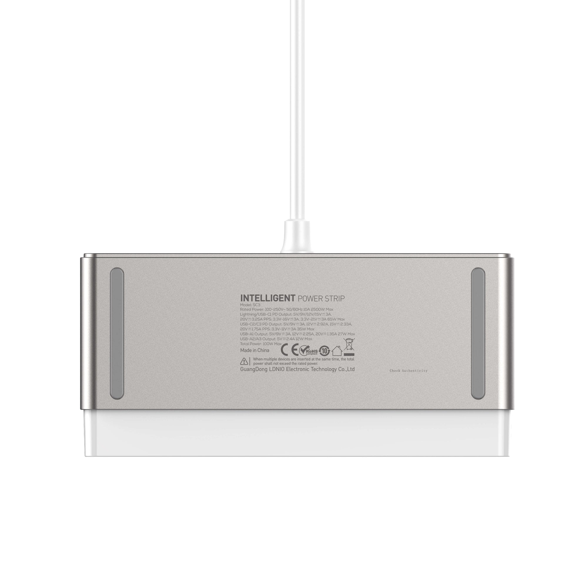 LDNIO SC3 100W GaN Desktop Power Strip ports