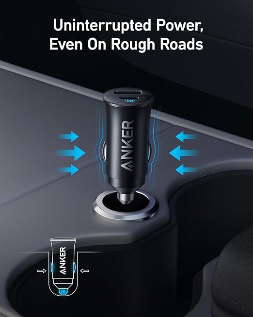 Anker USB-C Car Charger, 30W 2-Port  Car Adapter, iPhone Car Charger with PowerIQ 3.0