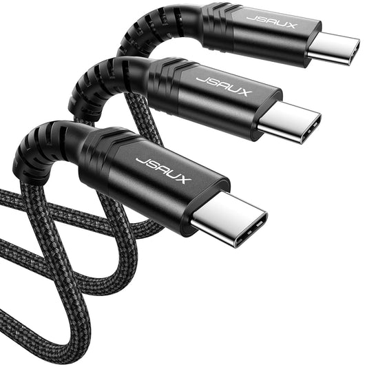 JSAUX USB‑C to USB‑C 100 W cable (2 m, black)