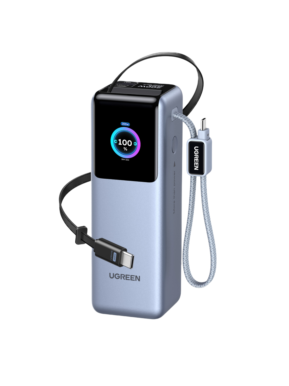 UGREEN Nexode Power Bank 25000mAh 200W Retractable Cable