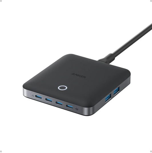 Anker Nano Charger  130W 6-Port GaN Charging Station - Black