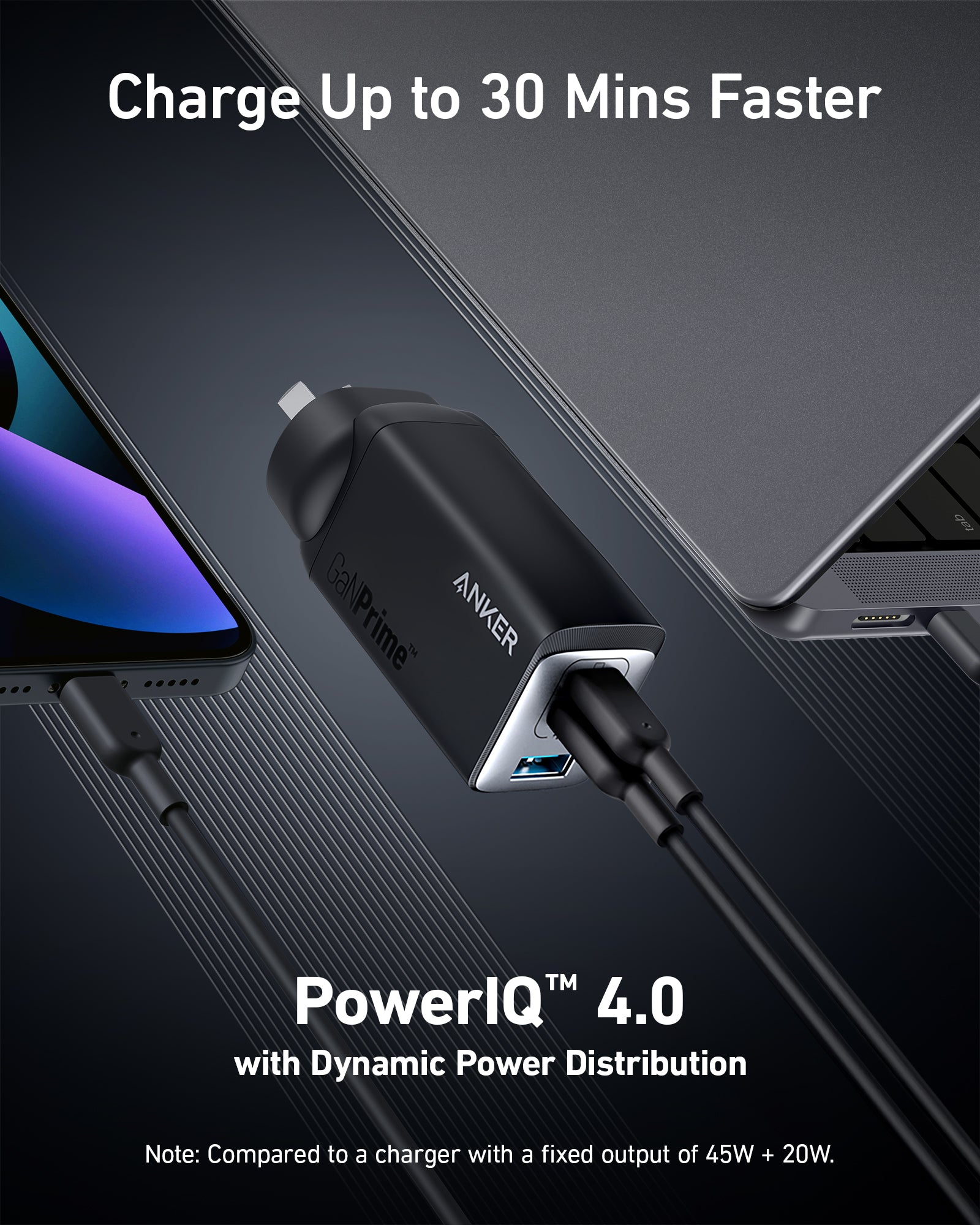Anker 735 GaNPrime 65W - Compact Size