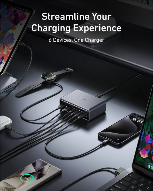 Anker Prime Charger (200W, 6-Port, GaN)