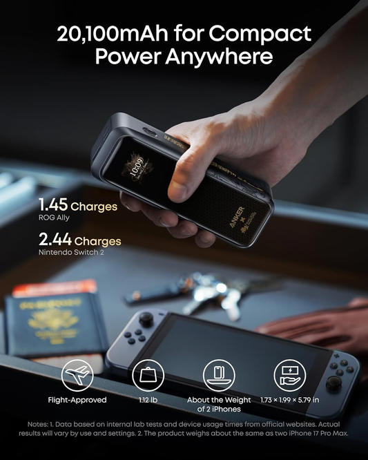 Anker Prime Power Bank Black Myth: Wukong Edition, 20,100mAh 3-Port 220W 1year warranty