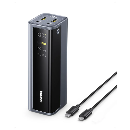 Baseus EnerGeek GP12 | 145W 20800mAh Power Bank with Smart Display