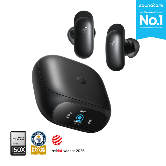 Anker Soundcore Liberty 5 Pro earbuds, Black, product photo
