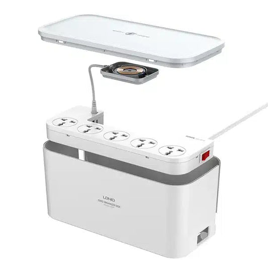 LDNIO 15W Wireless Management Power Strip Box with 20W PD