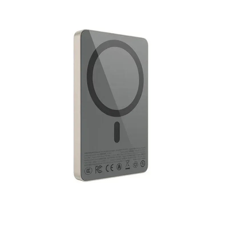 Recci RPB-W36 MagSafe Power Bank - Titanium back