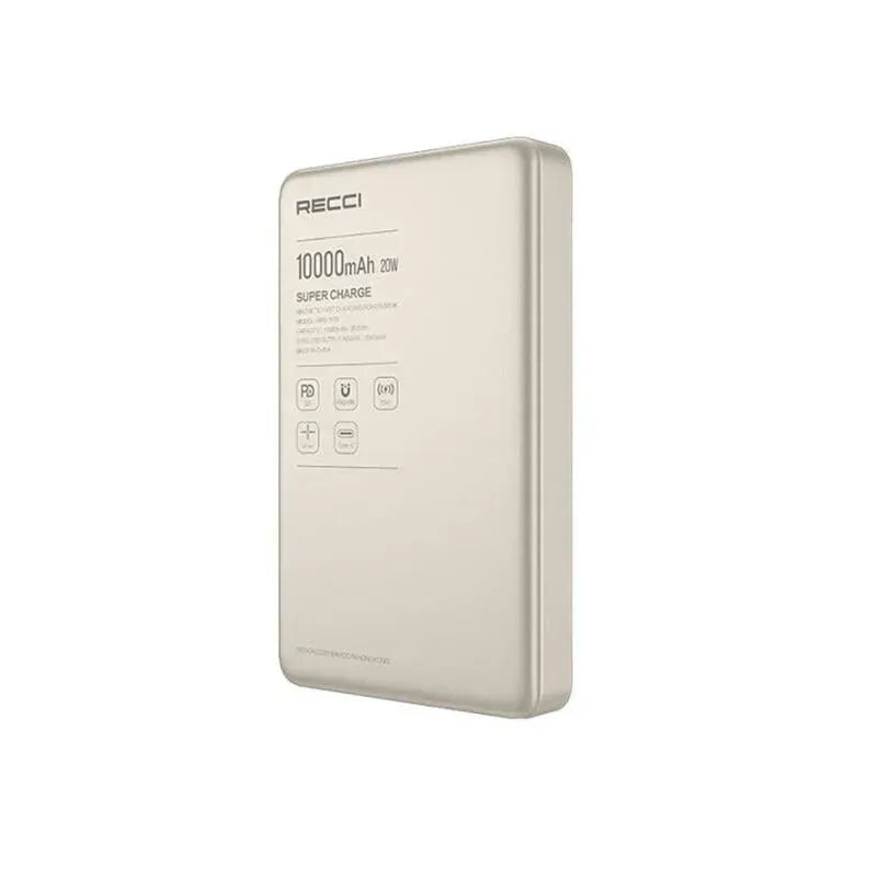 Recci RPB-W36 MagSafe Power Bank - Titanium angle