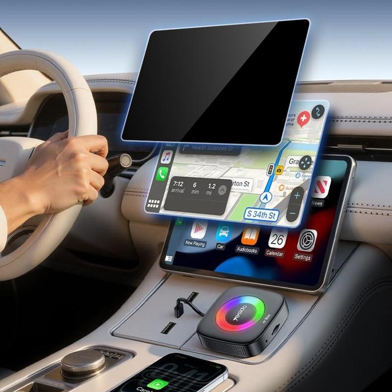 Yesido KM33 AI Box Android CarPlay Adapter - Black