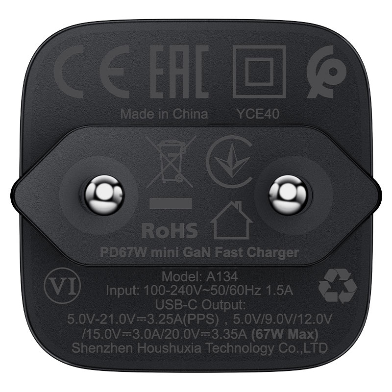 ACEFAST A134 67W Charger EU plug