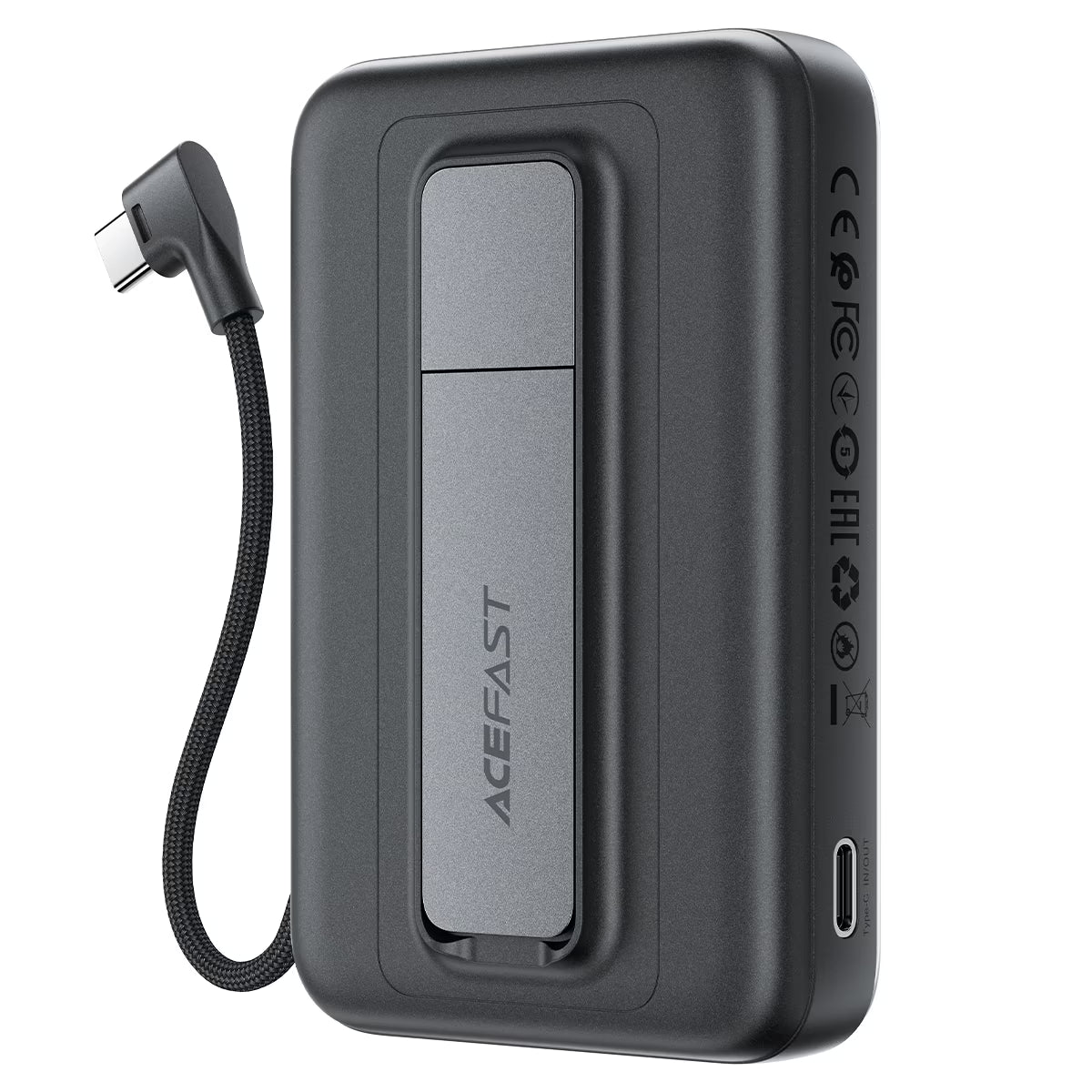 ACEFAST M24 built-in USB-C cable and port