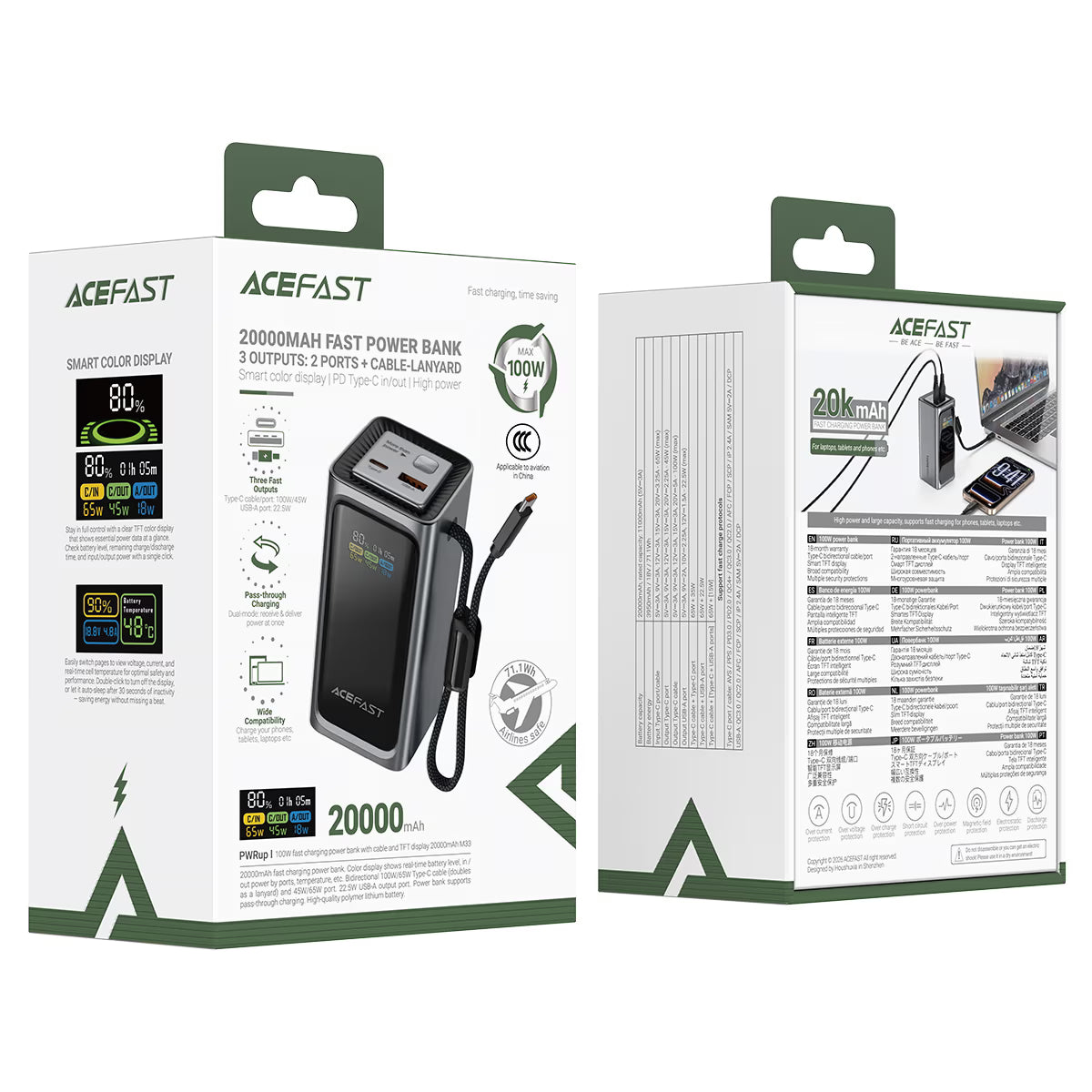 ACEFAST M33 packaging - what's in the box