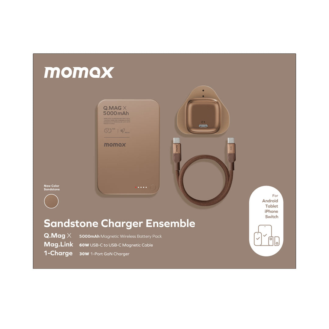 Momax Q.Mag 5000mAh magnetic wireless MagSafe power bank