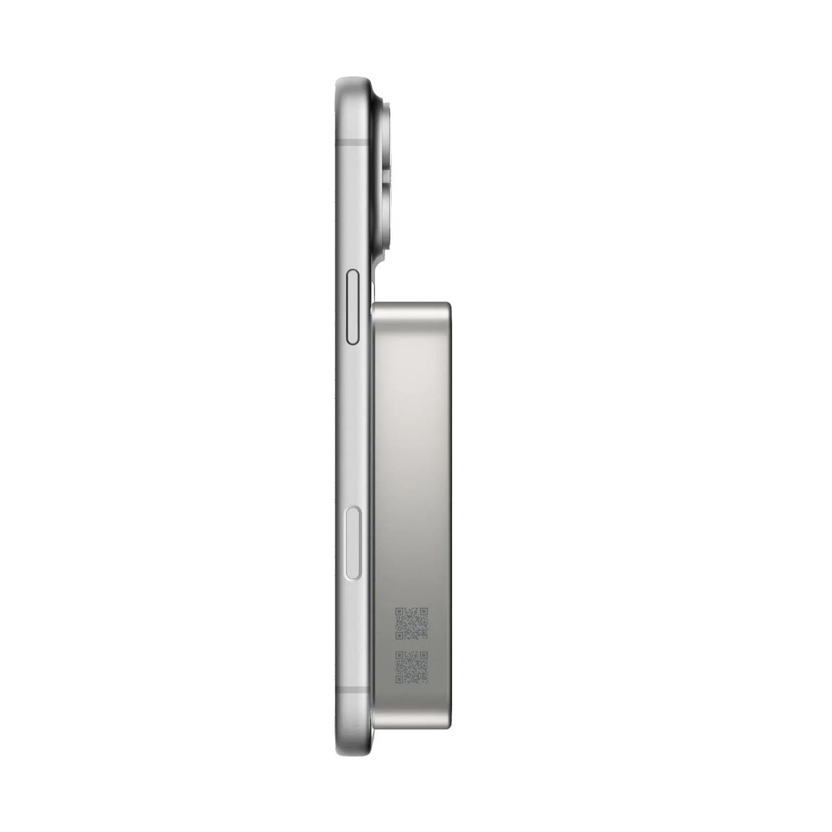 Momax 1-Power Q.Pass2 Titanium - side profile on a phone